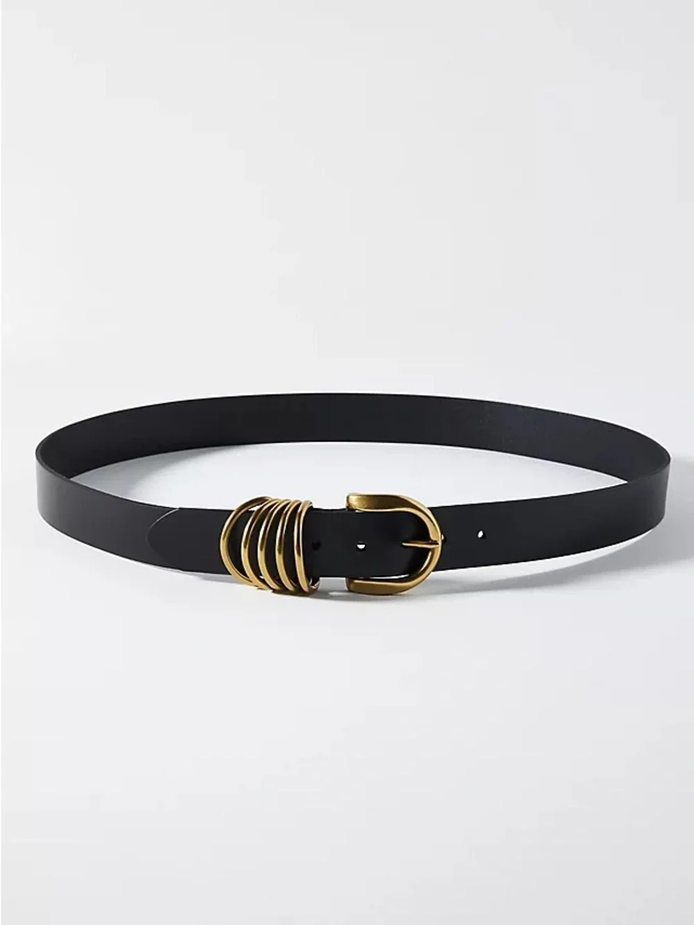 Anthropologie Multi Keeper Belt Black/Gold XS